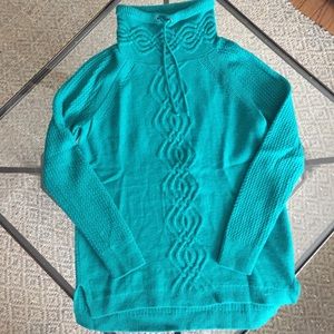 Talbots Teal Turtleneck
